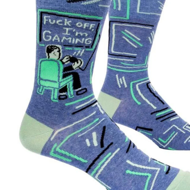 Women's ribbed knee - high socks for a classic look F**CK Off, I'm Gaming Novelty Socks Women's ribbed knee - high socks for a classic look F**CK Off, I'm Gaming Novelty Socks