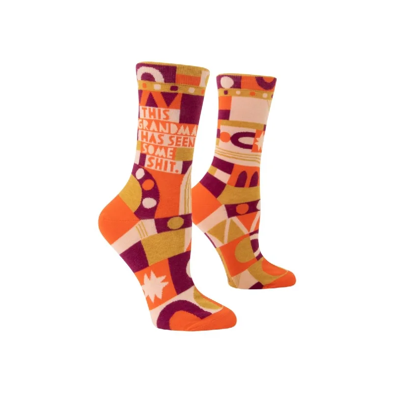Women's ribbed knee - high socks for a classic look Grandma Has Seen Some Shit Novelty Socks Women's ribbed knee - high socks for a classic look Grandma Has Seen Some Shit Novelty Socks