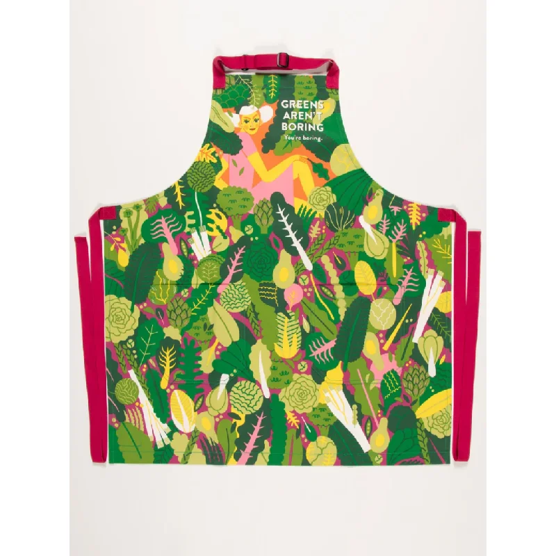 Women's adjustable - fit socks for a customized feel Greens Aren't Boring Apron