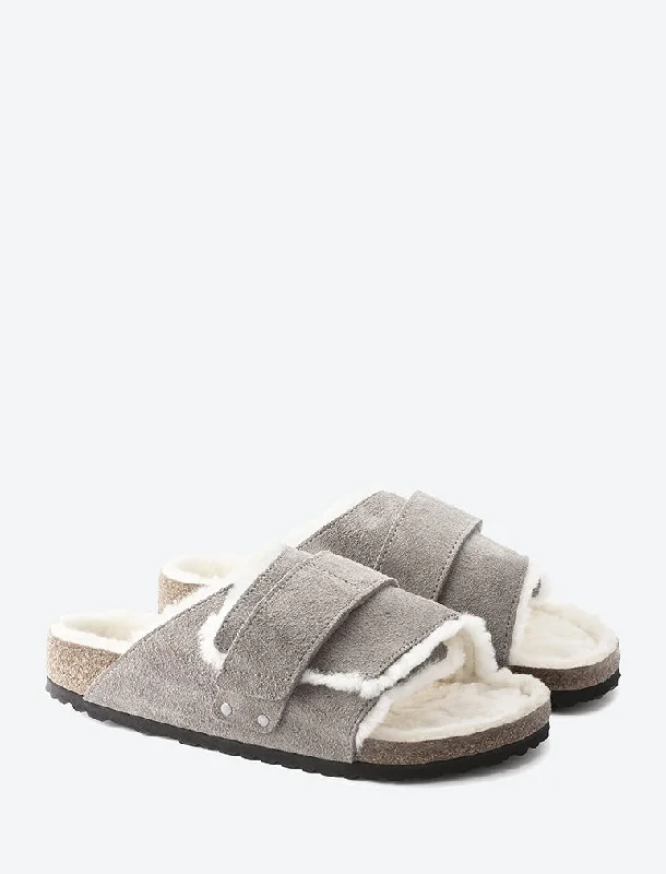 Satin Sock Slippers with a Smooth Texture​ Kyoto Shearling Birkenstock