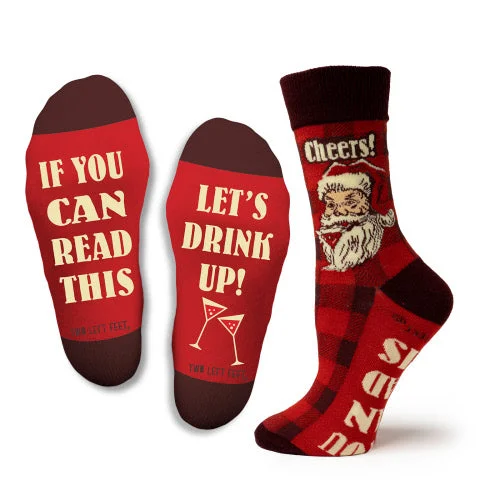 Dancer's Sock Slippers for Studio Use​ Let's Drink Up Socks