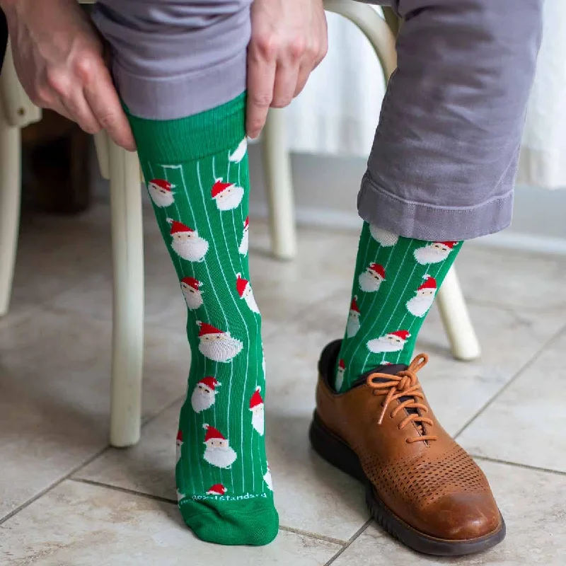 Neon - Colored Sock Slippers for a Trendy Look​ Men's Jolly Santa Socks