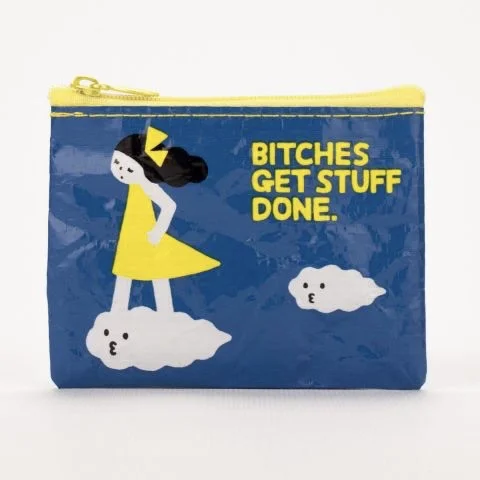 Women's bamboo fiber socks for eco - friendliness Nylon Coin Purse: Bitches Get Stuff Done Women's bamboo fiber socks for eco - friendliness Nylon Coin Purse: Bitches Get Stuff Done