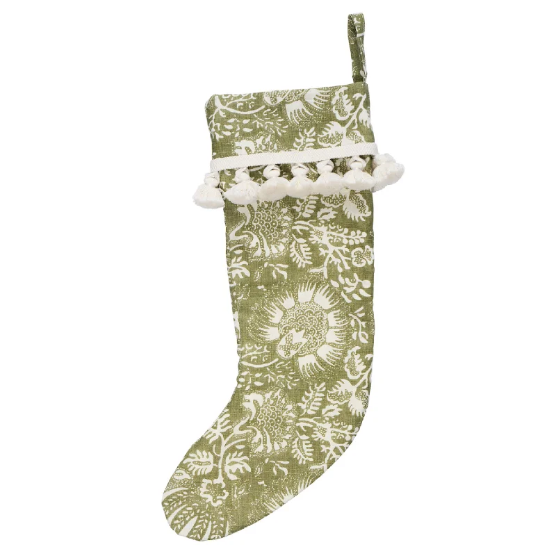 Sports stockings for athletic activities Pomegranate Print Stocking, Olive
