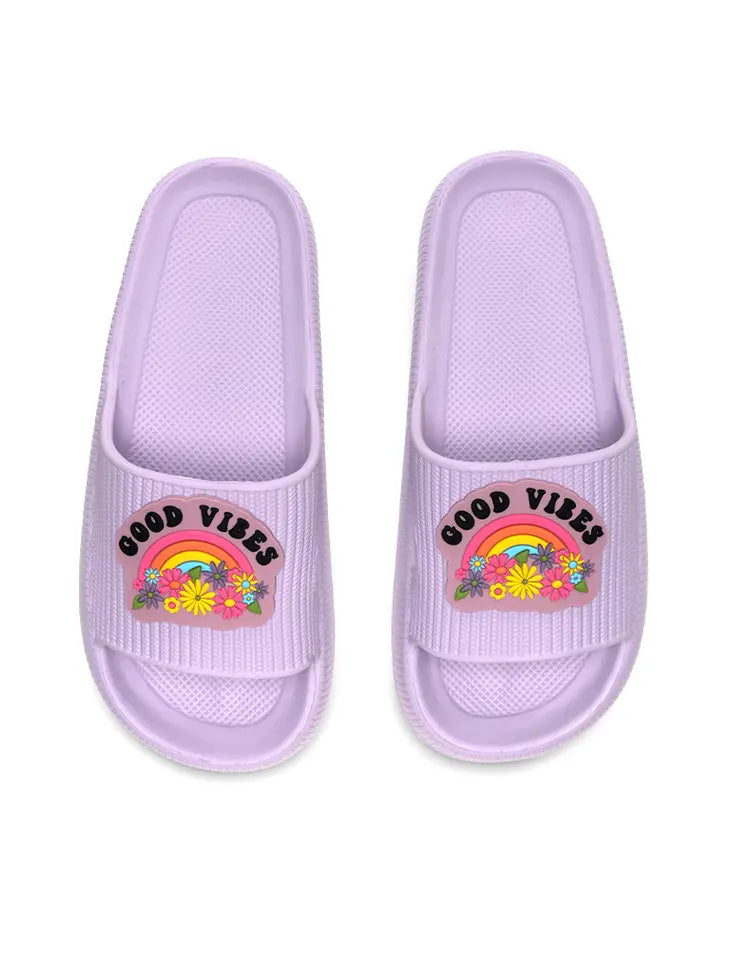 Floral - Printed Sock Slippers for Spring​ Pool Good Vibes Slides