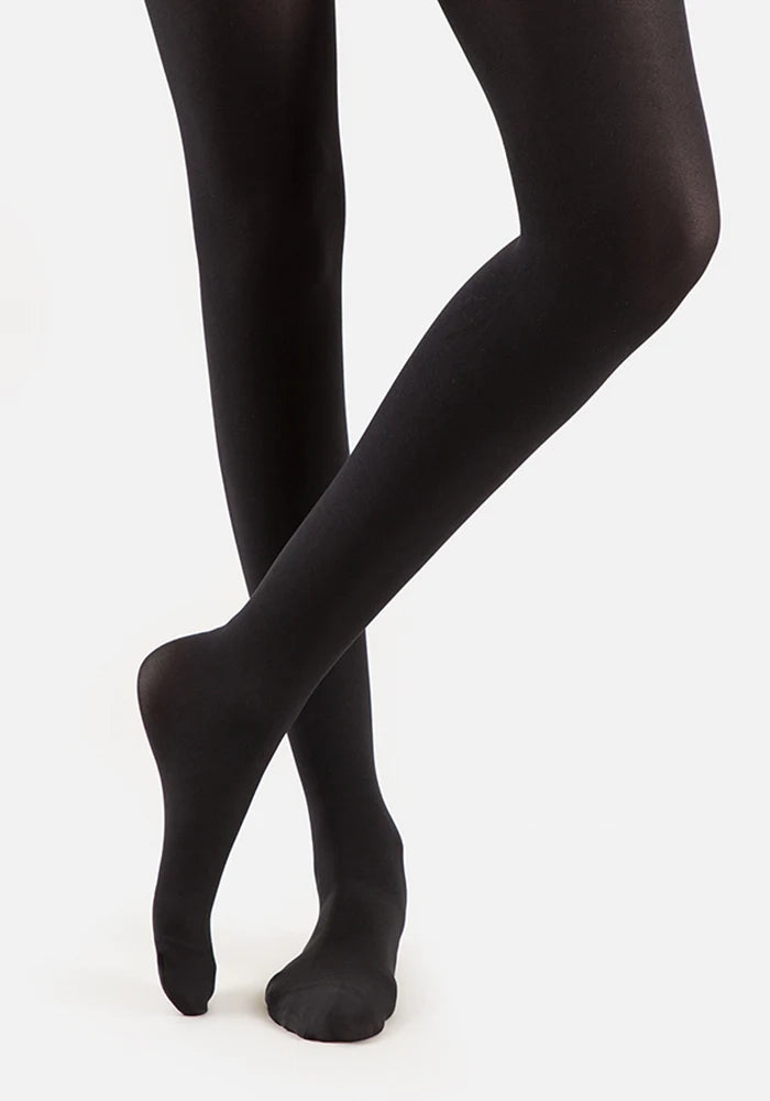 Color Block Tights for Women Premium 160 Denier Tights Black