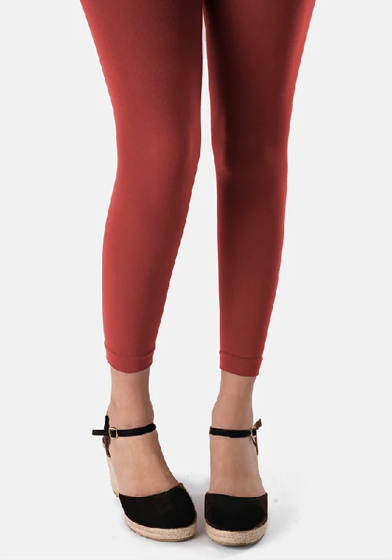 Sheer Tights for Women Premium 50 Denier Footless Tights Henna
