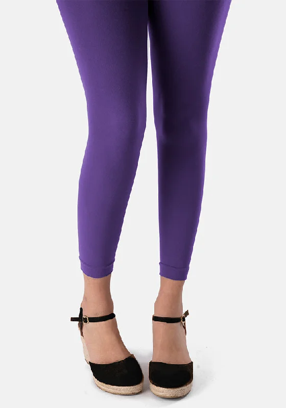 Women's Knee-High Tights Premium 50 Denier Footless Tights Petunia