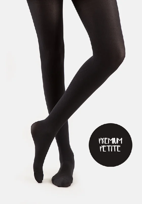 Women's Maternity Tights Premium Petite 50 Denier Tights Black