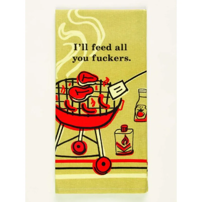 Women's spandex - infused socks for stretch Sassy Dish Towel: Feed You Fuckers