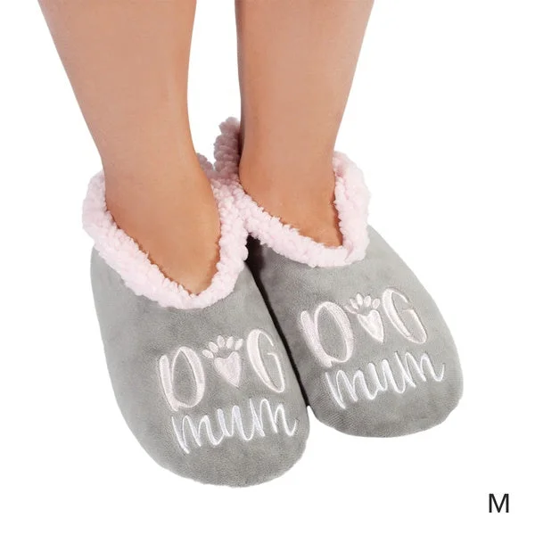 Tie - Dye Sock Slippers for a Retro Vibe​ Snuggups Dog Mum Slippers Medium