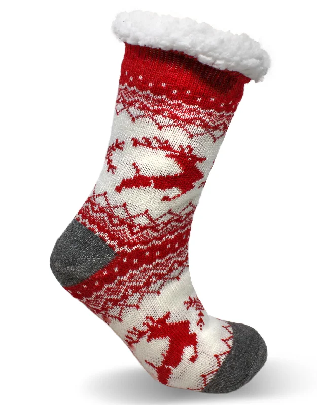 Nylon Sock Slippers for a Lightweight and Strong Option​ Taylor Slipper Sock Red