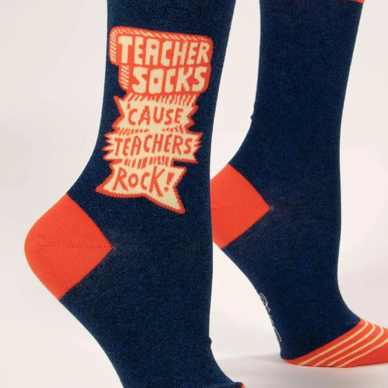 Women's sheer over - the - knee socks for a sexy appeal Teacher Socks 'Cause Teachers Rock Novelty Socks Women's sheer over - the - knee socks for a sexy appeal Teacher Socks 'Cause Teachers Rock Novelty Socks