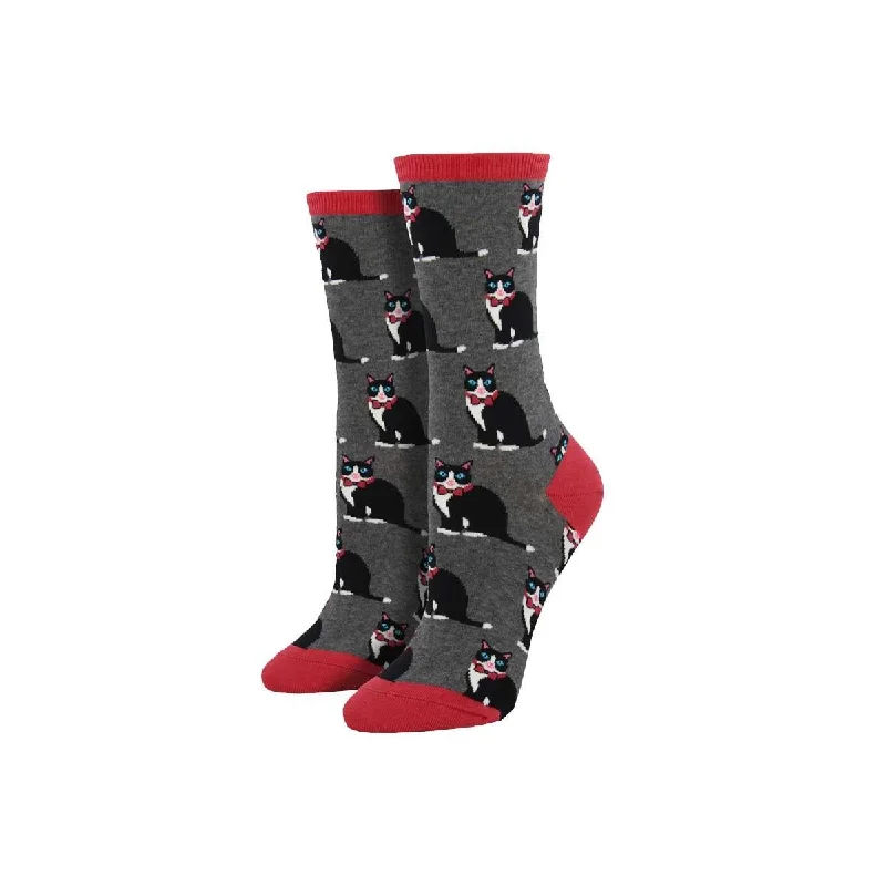 Women's non - slip socks for safety Tuxedo Cats Novelty Socks