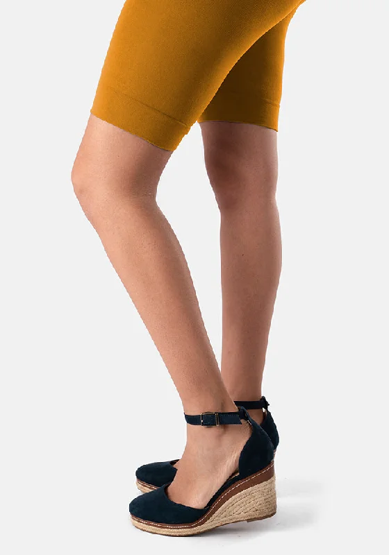 Women's Tights for Evening Wear Underpops Anti Chafing Shorts Cognac