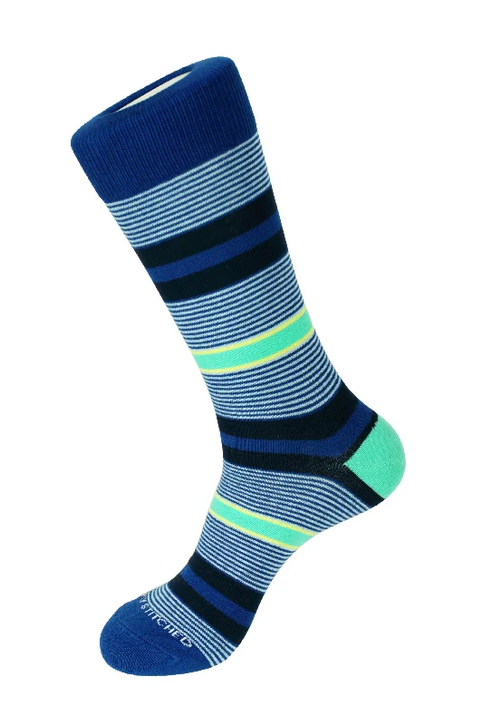 Women's nylon - reinforced socks for durability Umpire Stripe Crew Sock