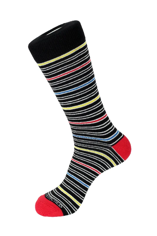 Women's bamboo fiber socks for eco - friendliness Twin Stripe Crew Sock