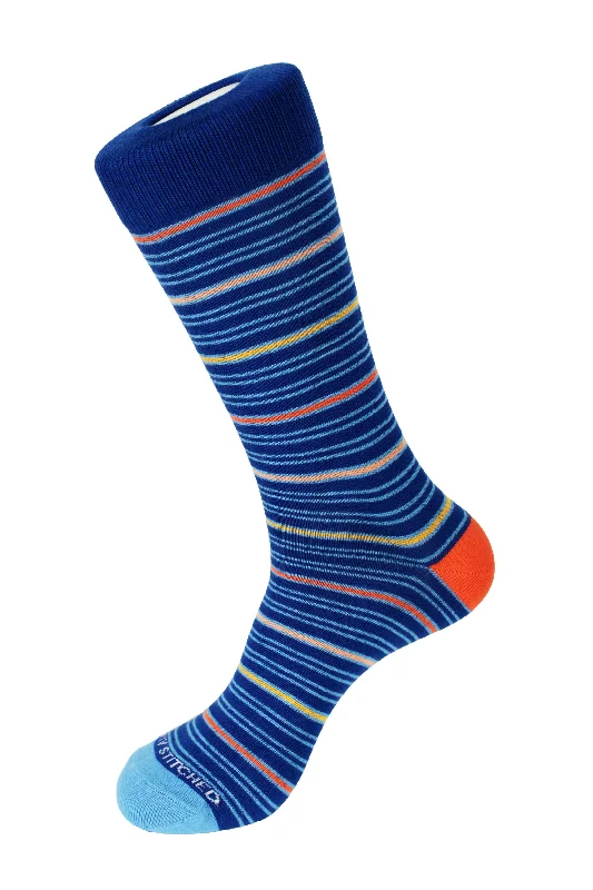Women's non - slip socks for safety Twin Stripe Crew Sock