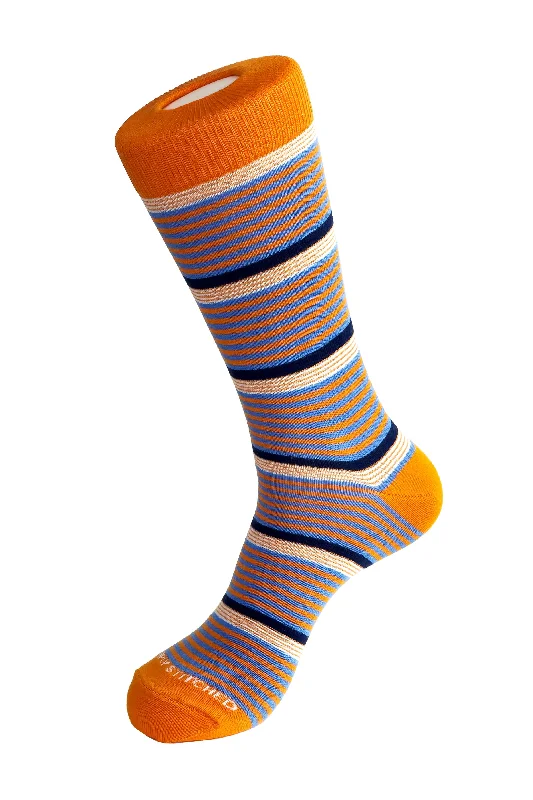 Women's cushioned sole socks for shock absorption SANDY STRIPE