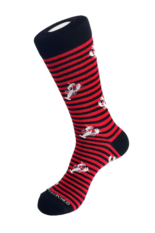 Women's nylon - reinforced socks for durability LOBSTER STRIPE