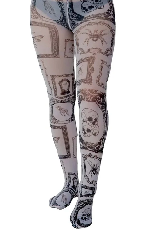 Opaque stockings in a classic black color Wall Of Frames Printed | TIGHTS