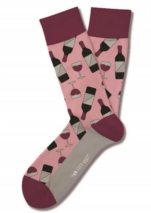 Embroidered Sock Slippers with Intricate Designs​ Wine O’Clock