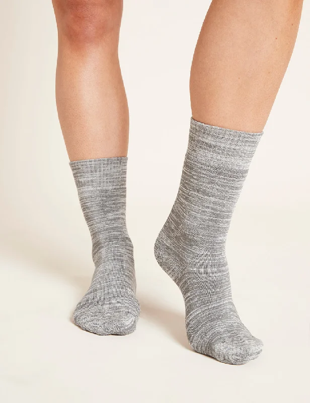 Women's adjustable - fit socks for a customized feel Women's Crew Boot Socks - Light Grey Marl Women's adjustable - fit socks for a customized feel Women's Crew Boot Socks - Light Grey Marl