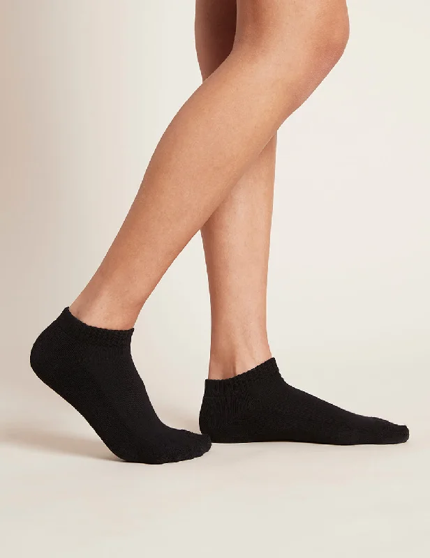 Women's wool - rich socks for winter warmth Women's Cushioned Ankle Socks - Black