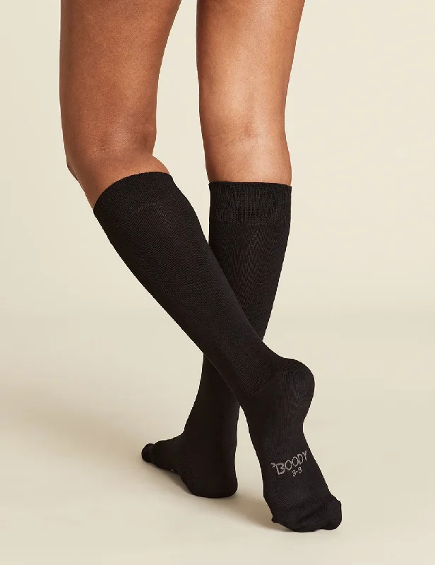 Women's quick - dry socks for water activities Women's Everyday Knee High Socks - Black