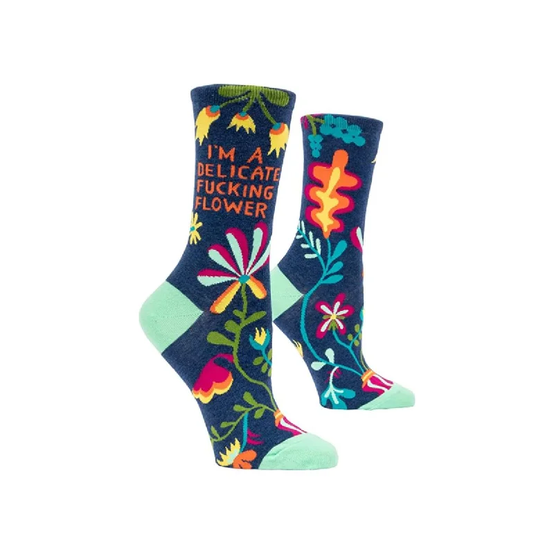 Women's compression socks for improved circulation I'm a Delicate F***ing Flower Novelty Socks Women's compression socks for improved circulation I'm a Delicate F***ing Flower Novelty Socks