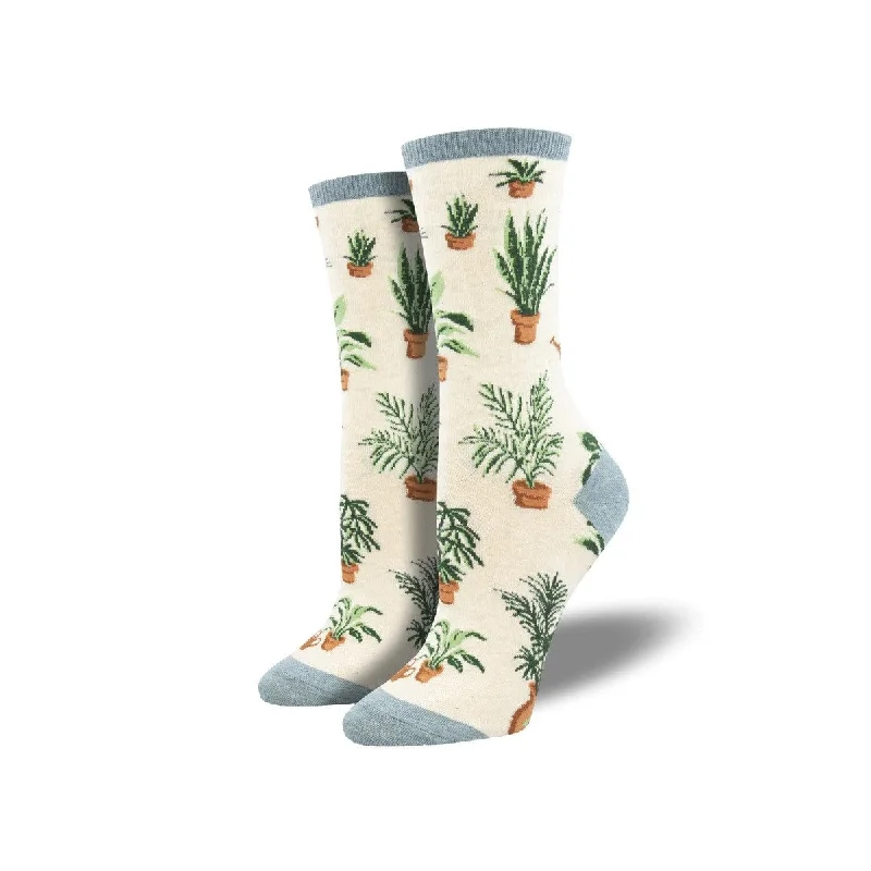 Women's no - show socks with a floral motif Home Grown Novelty Socks