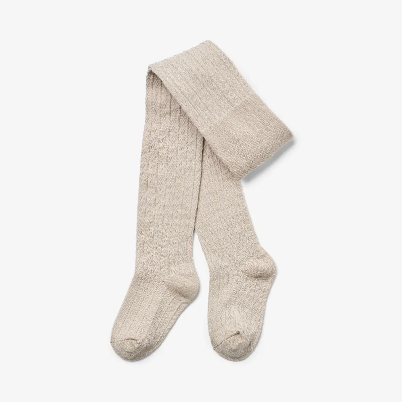 Footless Tights for Women Wool Lace Tights Karla - offwhite