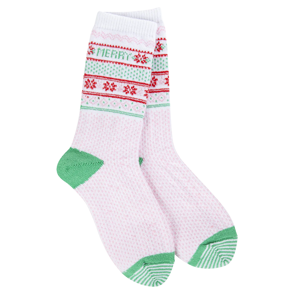 St. Patrick's Day Sock Slippers in Green World's Softest Sock + Merry Christmas Crew St. Patrick's Day Sock Slippers in Green World's Softest Sock + Merry Christmas Crew
